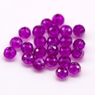 Бусины рондели 2*2мм (манжента прозрачный)